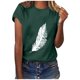thumbnail image 3 of Gibobby Casual Playera de Manga Corta para Mujer Mujeres Tunic Travel(Verde,M), 3 of 5