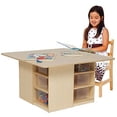 thumbnail image 2 of Wood Designs  Cubby Table With 12 Translucent Trays - Natural, 2 of 3