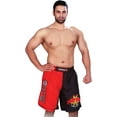 thumbnail image 2 of Woldorf USA MMA Board Short in Polyester 2 Tone Fabric Embroidered Logo Size XS Grappling, Kickboxing Shorts, Fighting Shorts, Muay Thai Training Shorts, 2 of 2