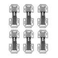 thumbnail image 1 of Miangastore Kitchen Hinges For Cabinets Steel 6Pcs 3In Rectangular Professional Homeowners, 1 of 8