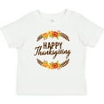 thumbnail image 3 of Inktastic Happy Thanksgiving with Fall Floral Boys or Girls Baby T-Shirt, 3 of 5