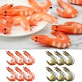 thumbnail image 2 of 6PCS Aliments Artificiels Décoratifs Crevettes Simulées Modèle Alimentaire Faux Aliments, 2 of 10