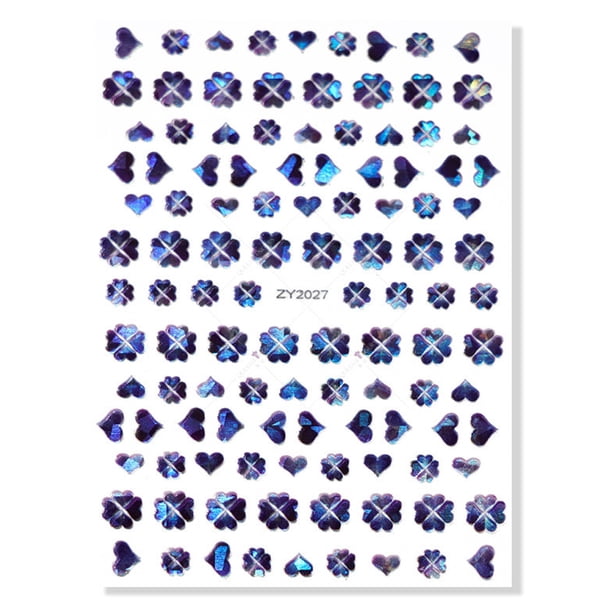 3D Nail Art Sticker Lucky Clover Nail Art Decal St. Patrick's Day Ginkgo Leaf Flower Design autoadhesivo Nail Art Sticker Ormromra CPB-DE-LYY422-9