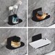 thumbnail image 3 of porte - Savon Autocollant Mural Noir, Porte - Savon De Douche En Acier Inoxydable, Bote Savon Non Poreuse Pour La Cuisine De La Salle De Bain Pou, 3 of 5