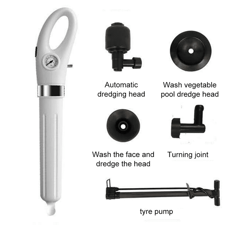 Powerful Pipe Plunger Electric High-pressure Air Gun Toilet Plunger  Bathroom Sink Shower Kitchen Clogged Pipe Drain Unblocker