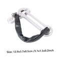 thumbnail image 3 of HINTRMENT 1Set Chain Door Guard for Indoor Security with 5.1*1.5in Silver Rectangular Design, 3 of 7