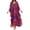 Orange, variant on Womens Cover Ups Women's Plus Size Floral Cover Up Kaftan V Neck Batwing Sleeves Summer Beach Print Dress Orange One Size