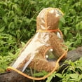 thumbnail image 2 of Transparent Orange Hooded Cape with Pet-Friendly Details Waterproof Dog & Cat Raincoat Bienvenido, 2 of 8