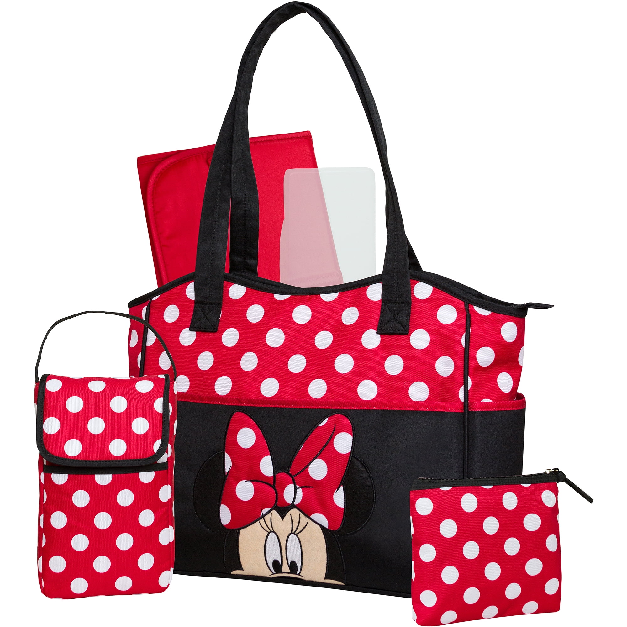 Disney Polka Dot Minnie Mouse Baby Tote Diaper Bag NEW 