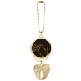 thumbnail image 1 of Culture  Black Yellow Hand Car Keychain Angel Wing Pendant, 1 of 4