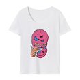 thumbnail image 1 of Camiseta para mujer, cómoda y moderna camiseta de verano para la la oficina. S, 1 of 7