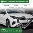 thumbnail image 3 of Cubierta del Panel de Cambio de Marcha de Control Central Unique Bargains para Kia Forte GT GT-Line 2019 -2024 Etiqueta de Panel Antiarañazos de Cambio de Marcha Fibra de Carbono Negra, 3 of 6