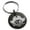 Black, variant on Stainless Steel Buccaneer Privateer Pirate Engraved Small Medallion Circle Charm Keychain Keyring