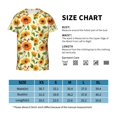 thumbnail image 2 of Wukai Sunflowers And Butterflies Youth Unisex Short Sleeve T-Shirt for Boys, Girls, Teens, and Kids-Small, 2 of 7