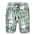 thumbnail image 3 of Salouo Puppy Pattern Swim Trunks for Men,Men's Hawaiian Bathing Suit Swimsuits Quick Dry Swimming Board Shorts Beach Shorts with Pockets-3X-Large, 3 of 6