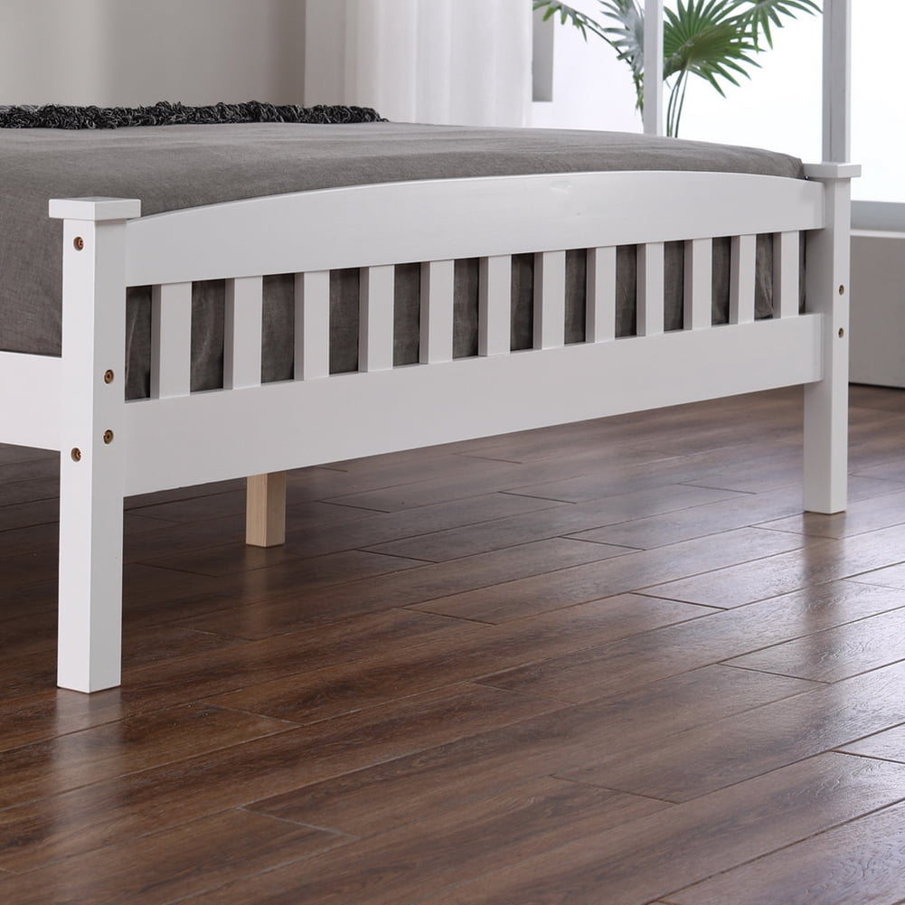 Kadyn Queen Platform Bed Frame, Modern Queen Size Bed Frame with Headboard, White Queen Size Bed for Bedroom Kadyn Queen Platform Bed Frame, Modern Queen Size Bed Frame with Headboard, White Queen Size Bed for Bedroom