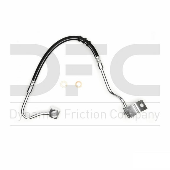 Rear Left Dynamic Friction Company Brake Line Hose 350-54182 For 2003-2005 Ford Thunderbird, 2003-2006 Lincoln LS