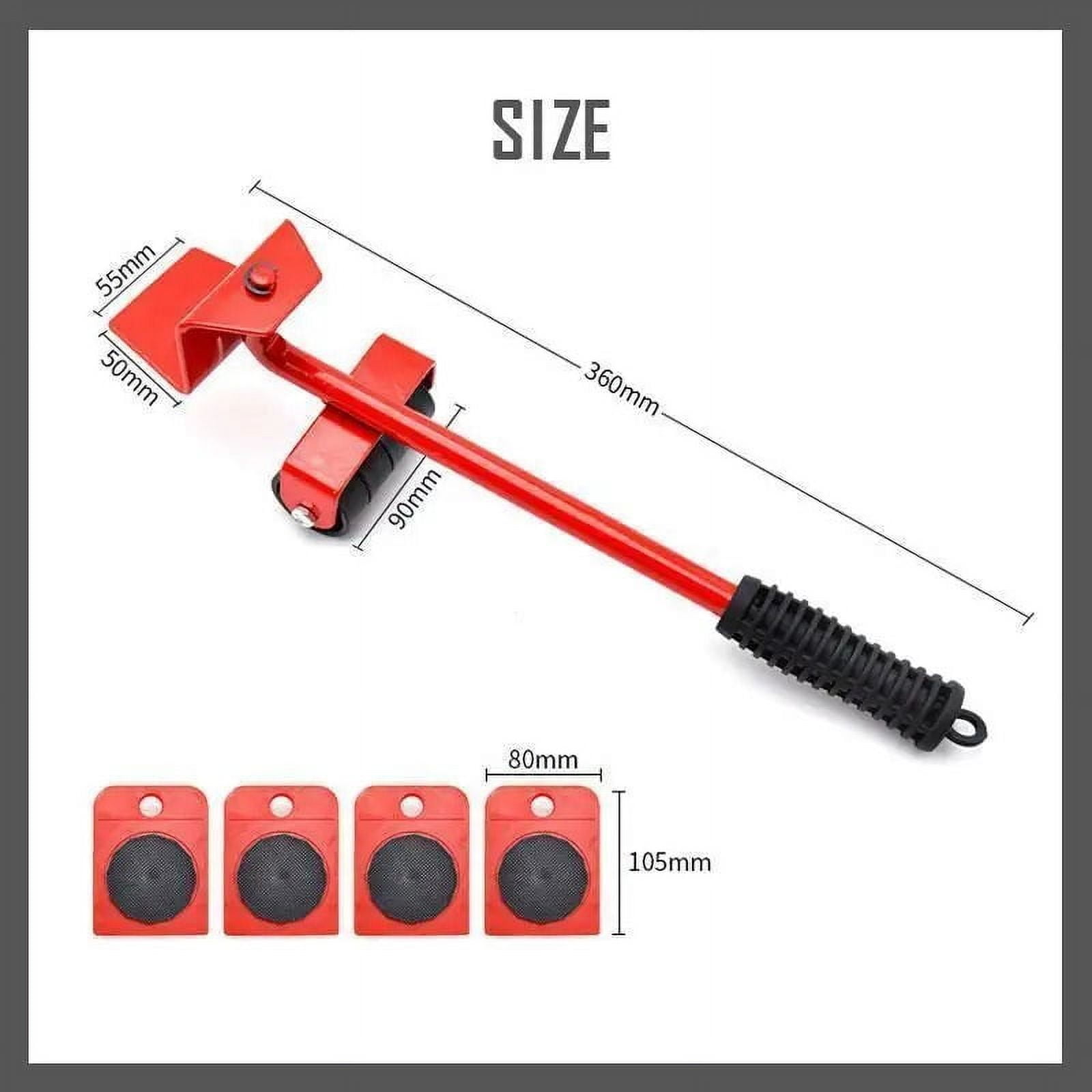 Furniture Mover Tool Set Heavy Stuffs Moving Roller With Bar Furniture Mover Lifter With Wheels Professional Moving Tools ,Wear-Resistant