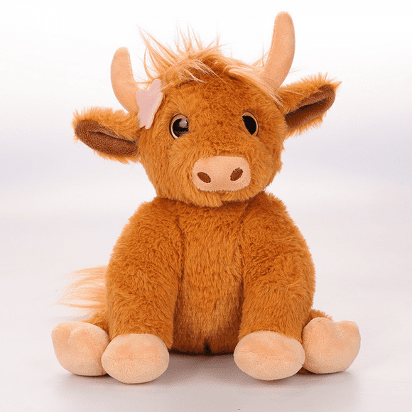 Plush toys, plush teddy bears, Buddy stuffed horses - stuffed horse animals, brown, yak, 9.8 inches