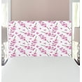thumbnail image 1 of Purple Headboard, Delphinium Floret Branches with Blooming Roots Seasonal Twigs Nature Pattern, Upholstered Decorative Metal Bed Headboard with Memory Foam, Twin Size, Violet Green, by Ambesonne, 1 of 4