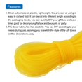 thumbnail image 3 of Unique Bargains 30 Yards Mesh Tube 3/8 Inch Decor Tubing Flex for Wreath,DIY Craft Light Yellow, 3 of 7