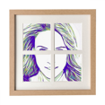 thumbnail image 1 of Encanto de moda Pantalla de escritorio de pared de marco 4 aperturas, 1 of 4