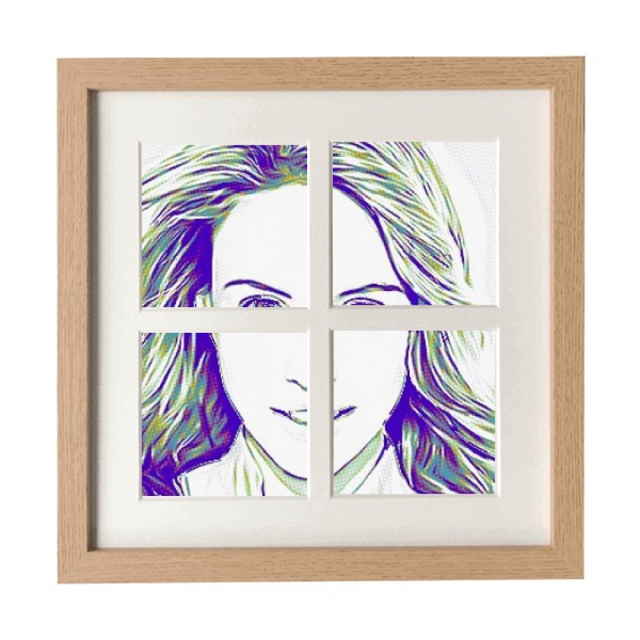 Encanto de moda Pantalla de escritorio de pared de marco 4 aperturas