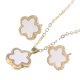 thumbnail image 2 of Collar de flores Pendientes Charm Moda Accesorios de disfraces Conjunto de joyas Pendientes Blanco Yuyangstore Collar colgante, 2 of 8