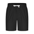 thumbnail image 3 of Mgmyaa Men's Casual Shorts Drawstring Elastic Waist Solid Sport Short Pants with Pockets, 3 of 5