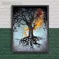 thumbnail image 4 of The World Tree And Norse mythouse Vintage Wall Art Canvas Painting, Demon Snake And Black Cat brujería Art Poster Print Decor, 4 of 4