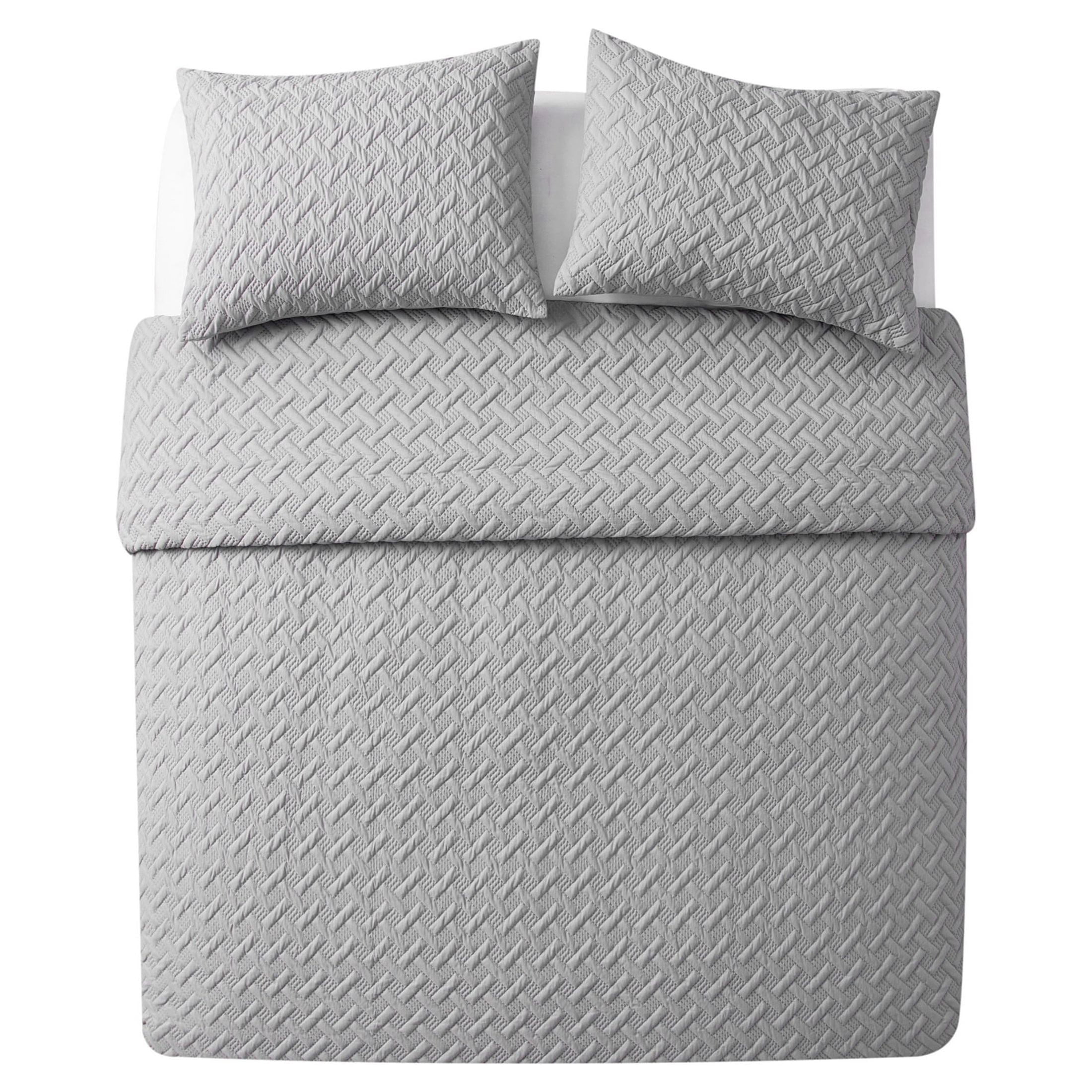 VCNY Home Nina II 2-Piece Grey Geometric Comforter Set, Twin/Twin XL, Adult, Unisex
