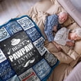 thumbnail image 3 of LHSHID Bonus Dad Fathers Day Blanket Gifts from Kids Step Dad Gifts from Daughter Son Step Dad Birthday Gifts Fathers Day Blanket for step dad Stepped up Dad Gifts Ideas Men Throw Blanket 40x50in, 3 of 6