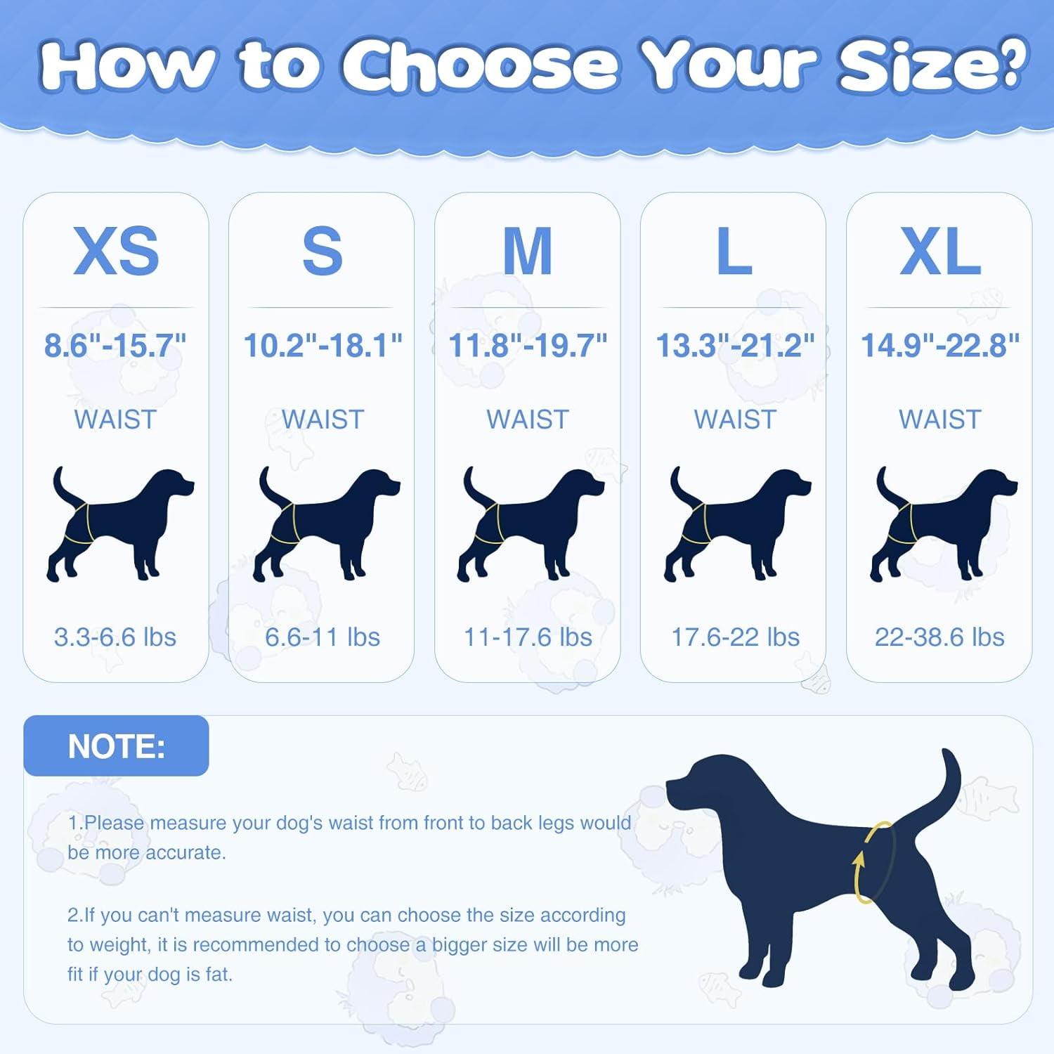 Tingzi Dog Diapers Female, 10 Count Disposable Stretchy Diapers for Female Dog, Pulled Up Diaper for Dogs, Super Absorbent Leak-Proof Puppy Diapers for Doggy in Heat Period