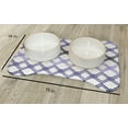 thumbnail image 2 of Simply Daisy Geometric Bone Shape Pet Feeding Mat for Dogs, 2 of 3