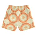 thumbnail image 7 of FORMRS Boys Swim Trunks Quick Dry Mesh Liner Boardshorts Sizes XS-XL, Orange Circle, 7 of 7