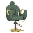 thumbnail image 1 of Gaderth Chaise de Barbier, Chaise de Salon Inclinable pour Coiffeur, Chaise Pivotante à 360°, Chaise de Coiffeur avec Pompe Hydraulique, Repose-Pieds, Appui-Tête Réglable et Dossier Inclinable, Fauteuil de Spa pour Spa à Domicile Shampooing, 1 of 8