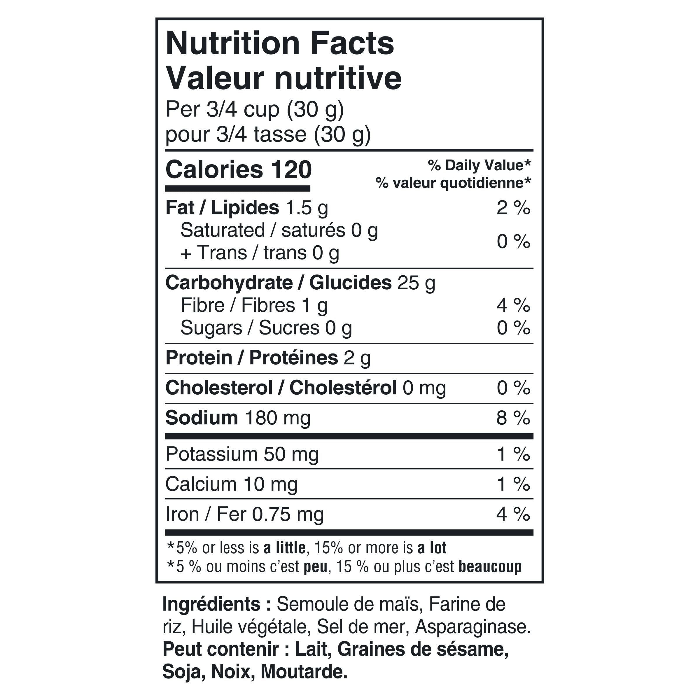 Craquelins GOOD THINS Maïs, sel de mer 100g