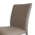 thumbnail image 2 of Leatherette Wrapped Dining Chair with Peg Legs, Set of 4, Dark Gray, Saltoro Sherpi, 2 of 5
