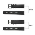 thumbnail image 4 of Uxcell Quick Release Grain Leather Watch Band 22mm Width Black Black, 4 of 6