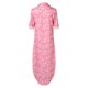 thumbnail image 4 of Gibobby Vestidos para Mujer Vestido de camisa con abertura sexy con estampado de flores y botones de solapa a la moda para mujer(Rosa,M), 4 of 5