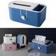 thumbnail image 2 of Caja de pañuelos multifuncional rectangular, dispensador de pañuelos faciales. Azul, 2 of 8