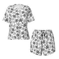 thumbnail image 5 of "Wukai Snake Women's Pajama Set - Short-Sleeve Top and Shorts with Elastic Waistband and Pockets for Loungewear, Yoga, and Casual Wear-X-Large, 5 of 8