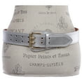 thumbnail image 2 of Women's Litchi Veined Double Stitch Double Hole Tapered Leather Belt, 2 of 6
