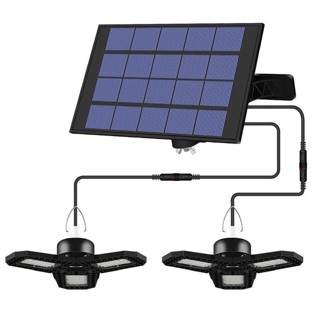 Inteprter Lámpara solar de la luz colgante del jardín de la luz solar del LED impermeable para el patio al aire libre de la yarda Iluminación y accesorios Blanco cálido Inteprter HA024685-02