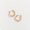 Gold, variant on Women's Silver Double Hoop Click Ear Sense Earrings by Howard's
