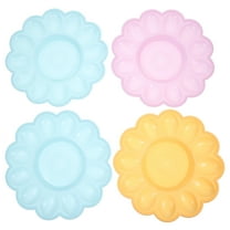 icolorfuled 4pcs Deviled Egg Dish Egg Platter Egg Tray Egg Holder Container