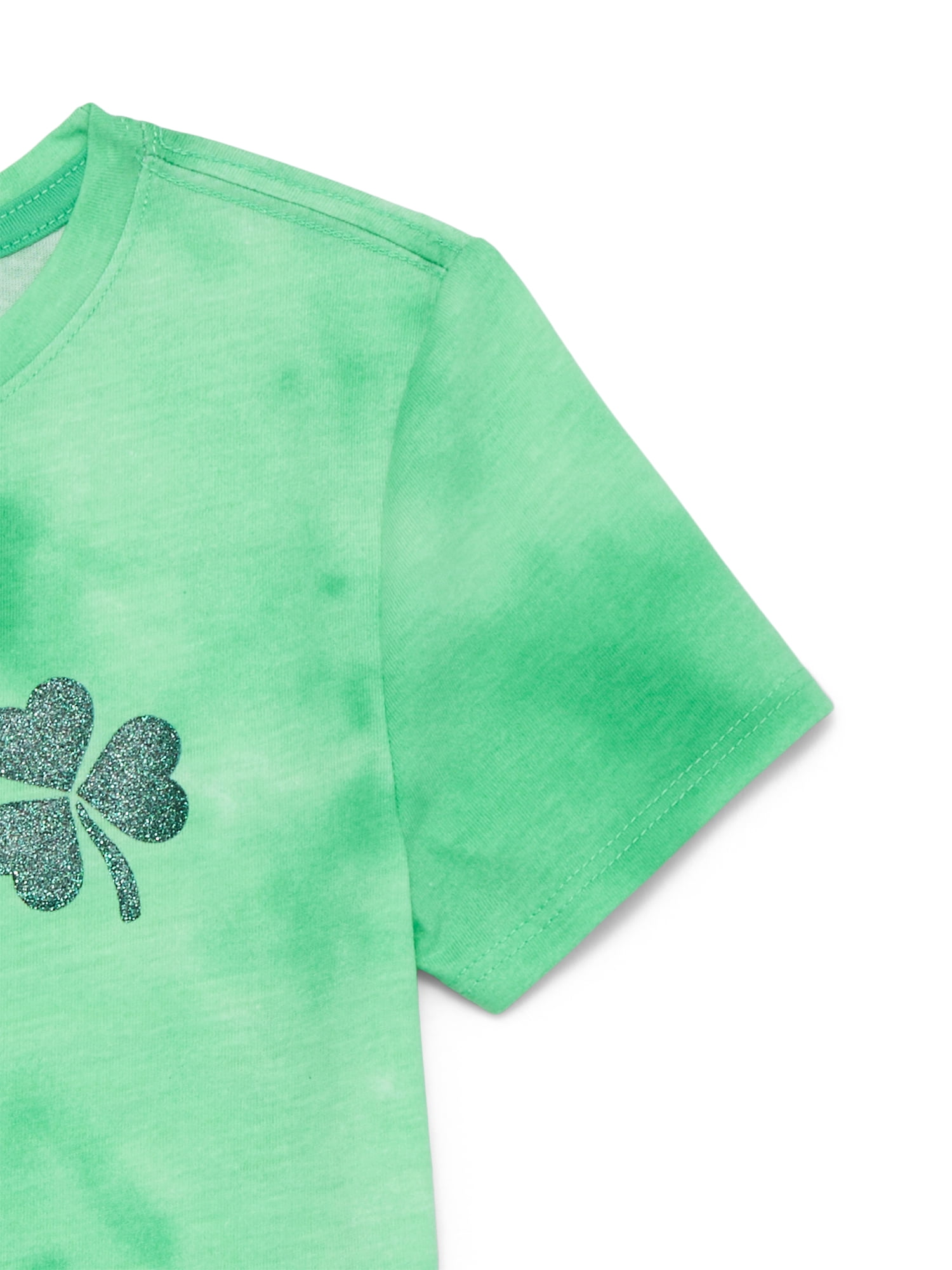St. Patrick’s Day Girls Short Sleeve T-Shirt from Way To Celebrate, Sizes 4-18
