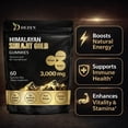 thumbnail image 6 of Natural Himalayan Shilajit Gummies 3000mg with Ashwagandha, Ginger & Turmeric, Wellness Supplement, Pack 4, 6 of 7