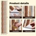 thumbnail image 5 of Modern Industrial Rusted Corrugated Metal Texture Vertical Stripes Industrial Wall Mural 17.7in x 9.8ft Self Adhesive Removable Wall Paper Renter Friendly Wallpaper for Bedroom Cabinets, 5 of 8