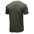 thumbnail image 5 of DDAPJ pyju Mens Cotton Henley Shirts Short Sleeve Crewneck Button T-shirt Solid Color Collarless Casual Workout Tee Lightweight Summer Basic Tees Gray XXL, 5 of 6